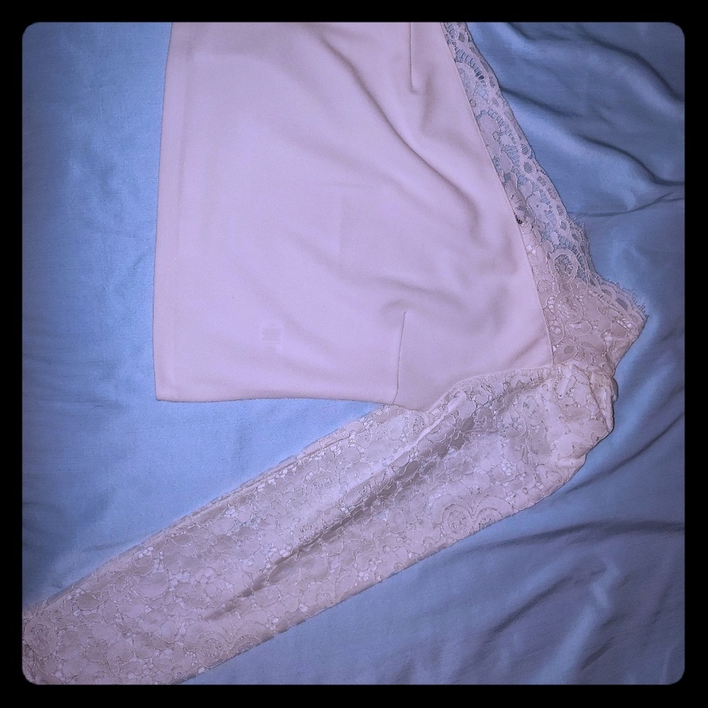 Lace one arm shirt